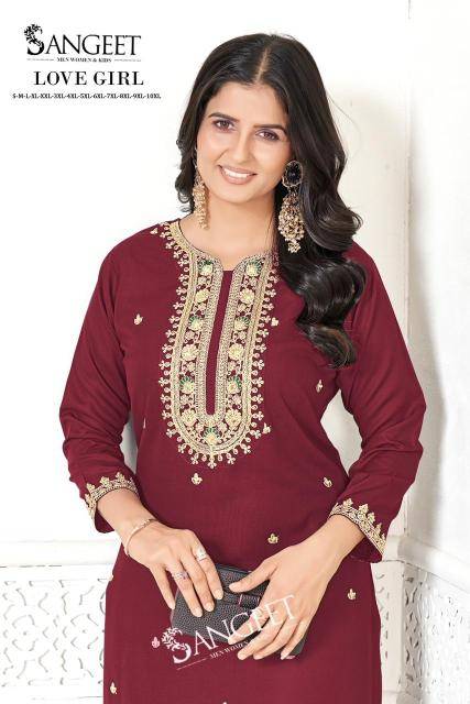 Sangeet love girl Long Kurti manufacturers